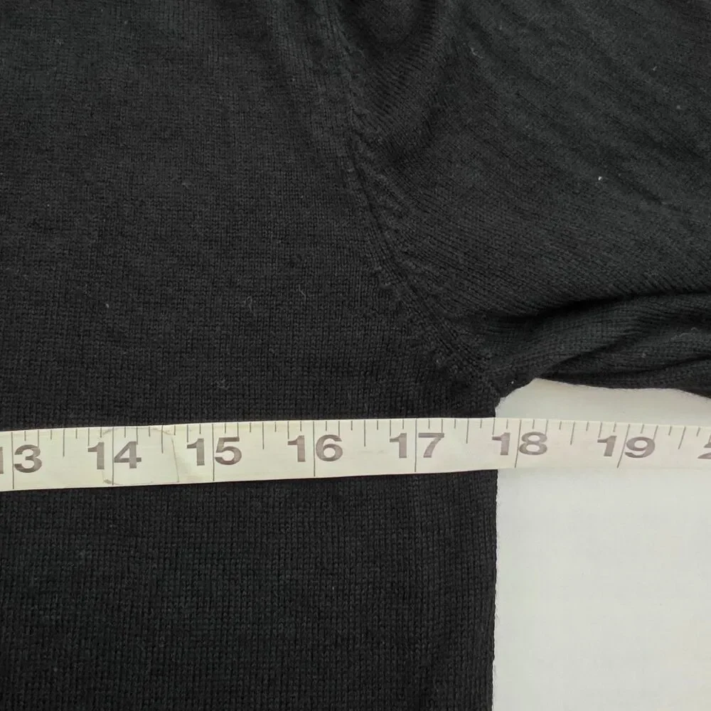 Bonobos Men's Extra Fine Merino Wool Sweater Black Size Medium Round neck
